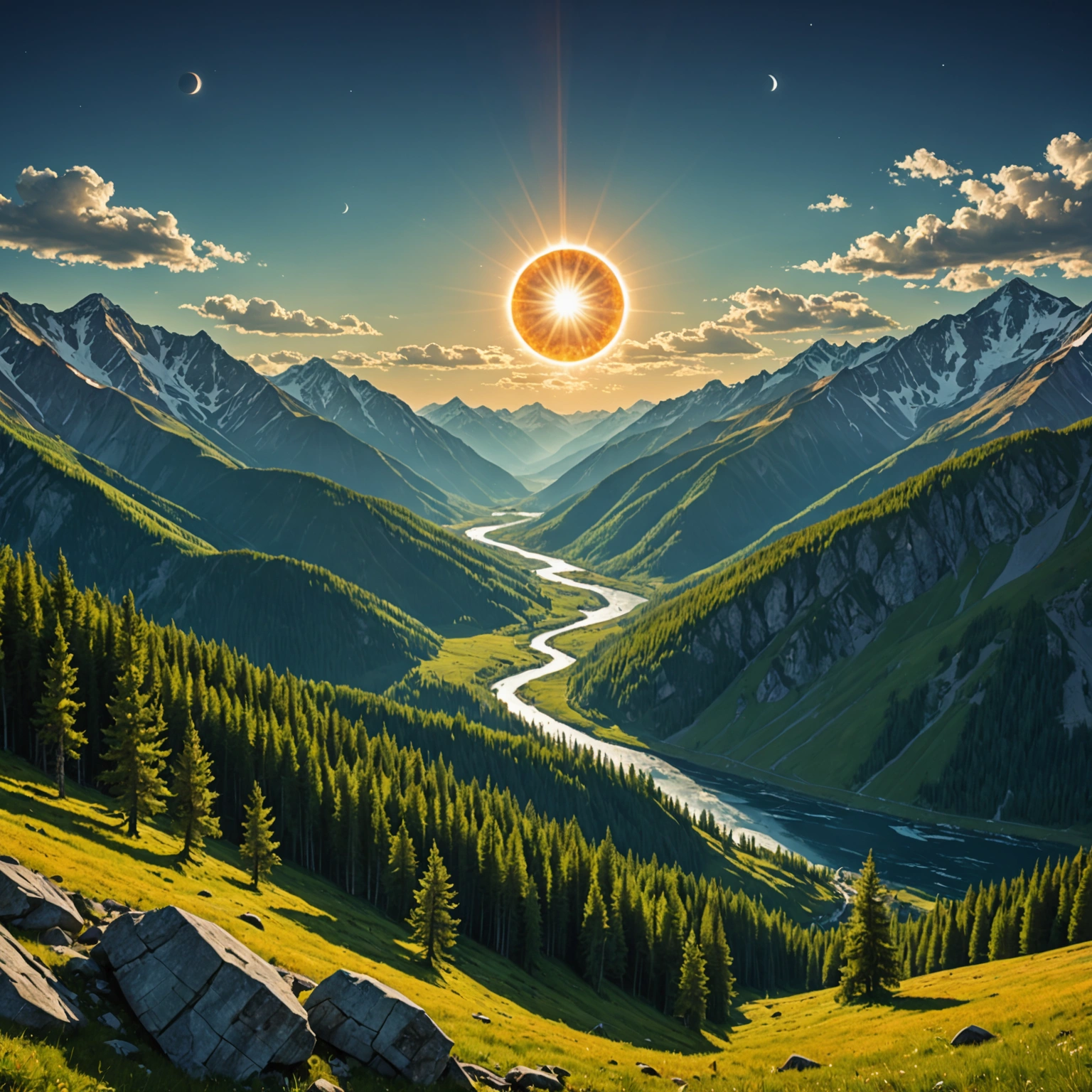 Самые красивые солнечные затмения России: Над Алтаем и не только