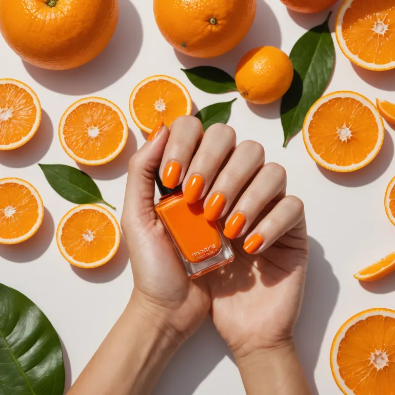 Оранжевый + белый маникюр: Летние идеи, которые преобразят ваш образ