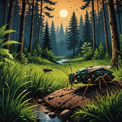 Сверчки: звук и ориентация в мире насекомых